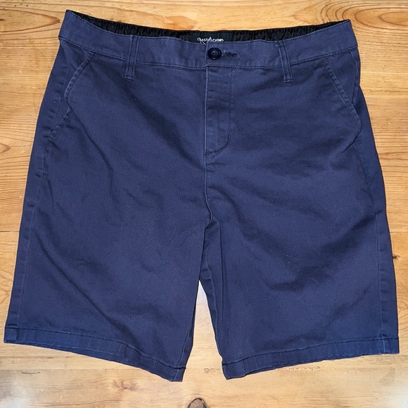 Macy's Shorts Mens Navy Blue Dress Shorts Classic Chino From Macys